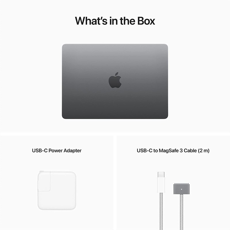 لپ تاپ اپل 13.6 اینچی مدل Apple MacBook Air 2022 Space Gray MLXX3